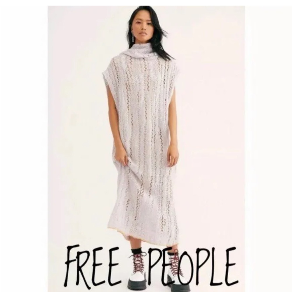 NEW Free People Pirouette Knit Tunic Sugar Cloud Combo XS/S